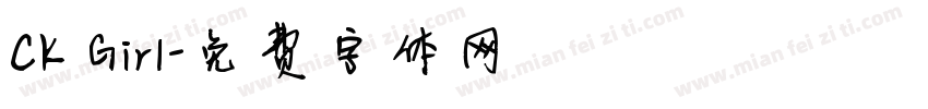 CK Girl字体转换